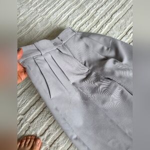 Abercrombie & Fitch Stylish Gray Pleated Trousers Wide Leg  A&F Pants